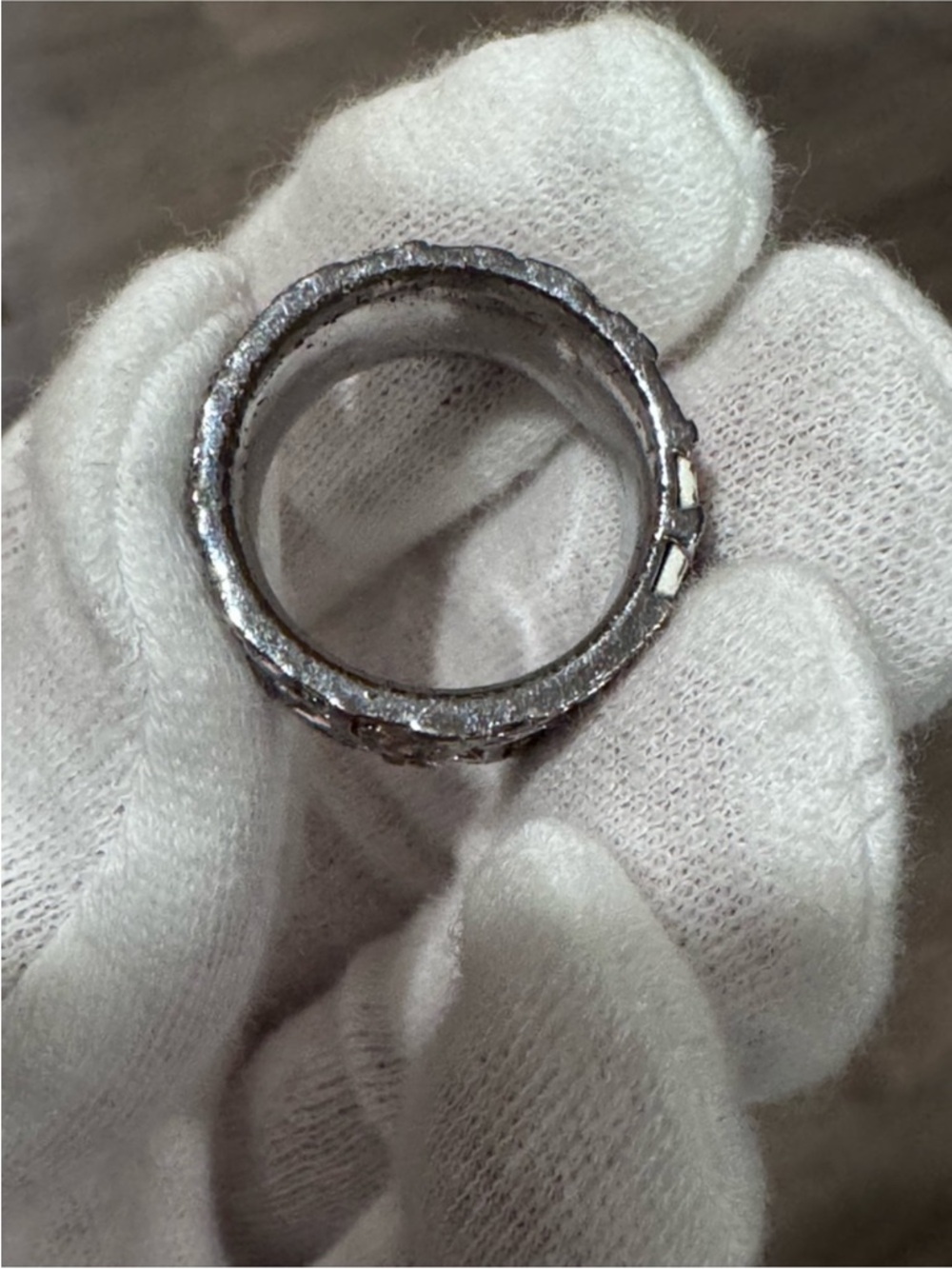 Dior Pink and Silver Trotter Band Ring size 6 w/COA - Picture 10 of 15